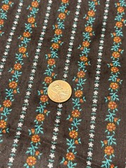 Vitg 45″ Wide Cotton Or Blend Fabric 2.5 Yard Unbranded Black Orange Red Flower