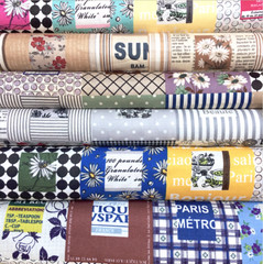 Suzuko Koseki by YUWA Cotton Fabric by the HALF YARD Retro French Patchwork