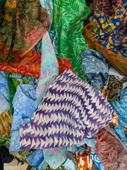 Lunn Fabric Scraps 1 Pound ~4 Yards Artisan Batik Only Grab Bag Scrap