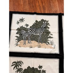African Safari Wild Animals Fabric PANELS Ready to Sew Pillows Appliqué Quilts