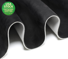 Suede Headliner Fabric Foam Backing Black 96X60 Automotive Interior Repair