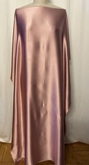 Rare 100% 40mm Silk Charmeuse Heavyweight Dusty Rose Pink Fabric 1 Yd Long 55″ W