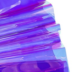 | 16 Gauge Holographic Iridescent Plastic Vinyl, 16″x54″ Transparent Vinyl Fa…
