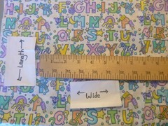 Pastel Baby Alphabet Cotton Fabric (44″ Wide x 36″ long)