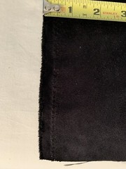 Ultra Suede / Passion Suede Fabric 2pcs Platinum 60”x53” & Black 28 1/4” x 66”