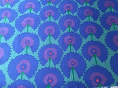 Kaffe Fassett. 6 Fat Quarters in shades of Blue. New, all are Beautiful.