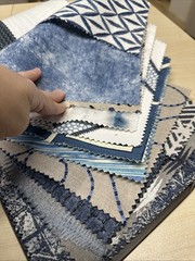 Fabric Sample Book Fabricut Modern Nuances III Indigo 24 8×10 Pgs + 8 Half Pgs