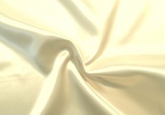 2.85 Yds- LIGHT IVORY High Sheen Medium to Heavy Weight Solid SATIN Fabric