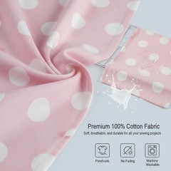 40 PCS Jelly Roll Fabric Strips Quilting Round Dots PreCut Cotton Patchwork