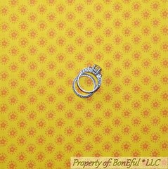 BonEful Fabric FQ Cotton Quilt BRIGHT Yellow Orange Unisex Kid Xmas STAR Boy Dot