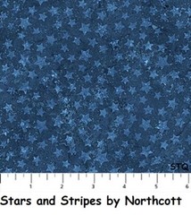 Stars & Stripes 10th Patriotic Stars cotton quilt fabric Northcott 20159-30