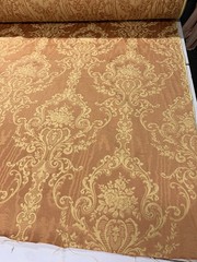 PREMIUM-QUALITY SORRENTO- DAMASK JACQUARD EUROPEAN STYLE : SALMON : 143CM WIDE :