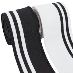 Stretch Rib Cuff Knitted Fabric Stripes Pattern 43.3×2 Inch Sewing 4 Strands