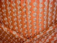 3-3/8Y Kravet Couture 8919 Silken Spiral Spice Silk Drapery Upholstery Fabric
