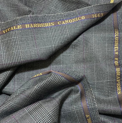 DRAPPERS Vitale Barberis Canonico Wool Fabric Glen Plaid Windowpane 1.8m / 2.0yd