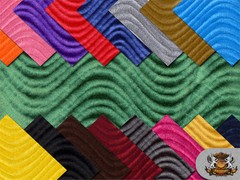 Velvet Flocking Wave Swirl Upholstery Fabric / Sold by the yard