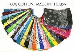 Made In The USA Paisley Bandana 22″ x 22″ (3 Pack) 100% Cotton – Wide Selection