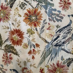 Swavelle Mill Creek Fabric Chambalon Garden Party Bird 2 Pieces 1 Yd x 56″