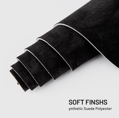 Suede Auto Headliner Fabric 98″ L × 60″ W with Foam Backing – Black Interior …