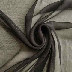 55”Wide Solid Silk Crinkled Chiffon Fabrics Scarf Material Silk Georgette Crepe