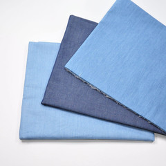 Indigo Blue 5.0 Oz 100% Cotton Denim Chambray Fabric,56 Inches Wide, by the Yard