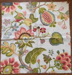 KRAVET Lasiandra Floral 24 x 24 3/4″ Cotton Fabric Sample