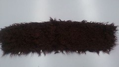 FASHION FAUX FUR COLLAR : PRE CUT AND FULLY LINED : SHORT – BURGUNDY : #T547 –