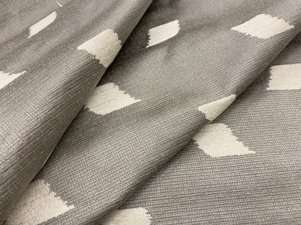Pollack Velvet Upholstery Fabric- Modern Dance / Silver Screen 2.20 yd 2433/02