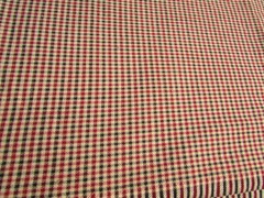 Beige Red Black Woven Tweed Wool Blend Sewing Fabric 58″ Wide 3 Yards Clothing