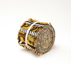 2.5 inch Wild Thing Animal Jelly Roll 100% cotton fabric quilting strip 17 strip