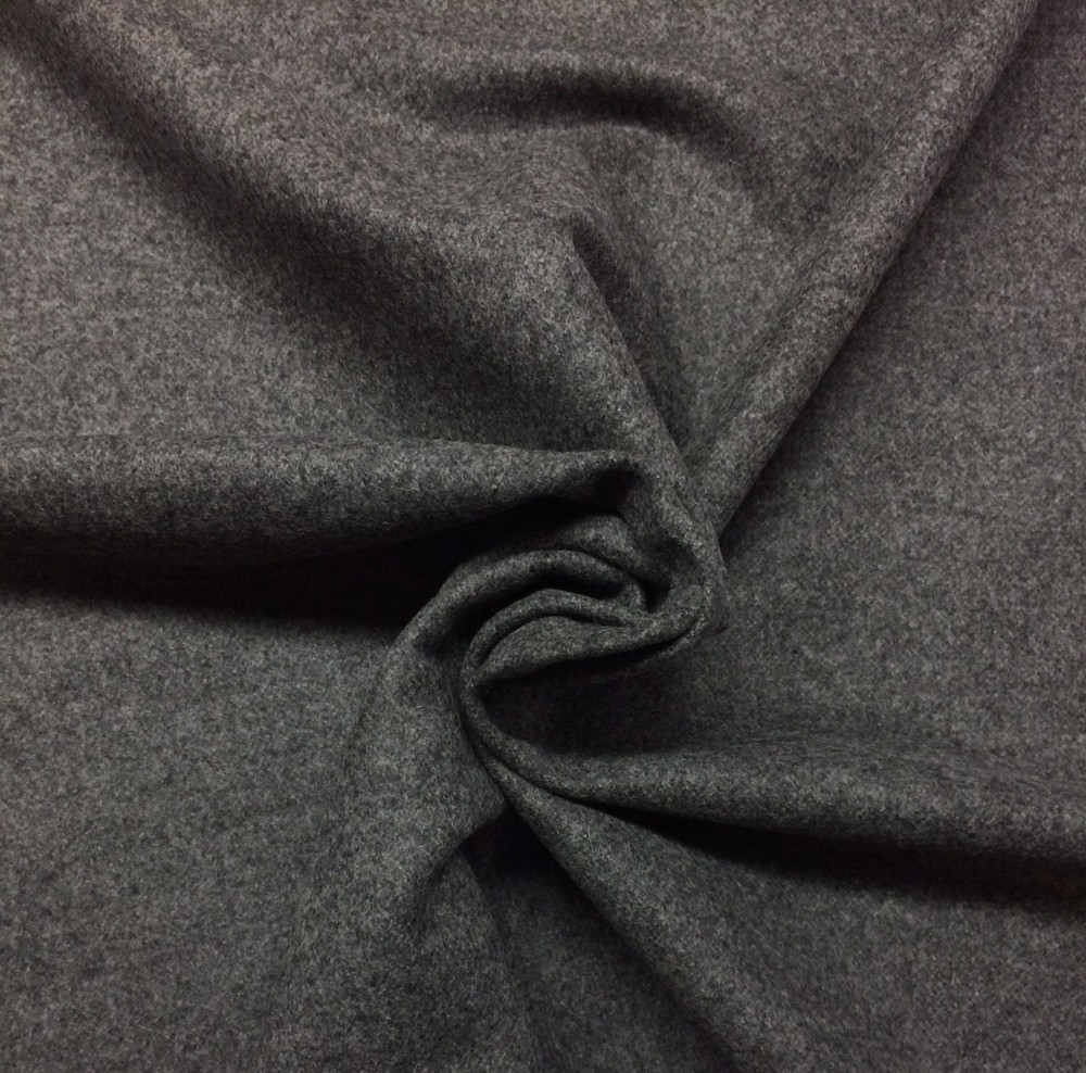 HBF TEXTILES 100% WOOL SOLID CHARCOAL GRAY MULTIPURPOSE FABRIC BY YARD 58″W