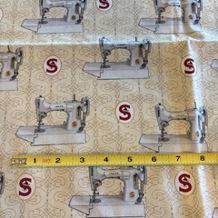 1 yard Singer Featherweight Fabric Robert Kaufman 2016 Sewing with Singer 17020