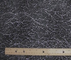 1 yard of Windham DIAMOND DUST 100% Cotton Fabric BLACK with SILVER METALLIC