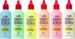 6-Pack Machine Washable Dimensional Glow Paint – 1.25 Fl Oz Bottles