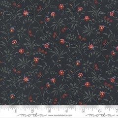 Moda Fabrics Quilting Fabric by the 1/4 yard Cotton Florences Fancy Black Floral