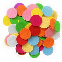 100PCS Round Felt Fabric Pad Patches Non Woven Fabric Flower Accessories 3CM