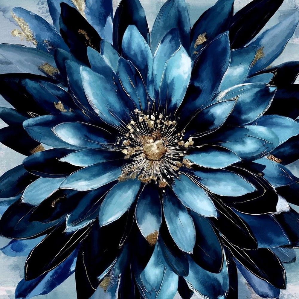 Studio E – Behind Blue Eyes – 44″ Flower Power Panel – Peacock