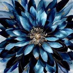 Studio E – Behind Blue Eyes – 44″ Flower Power Panel – Peacock