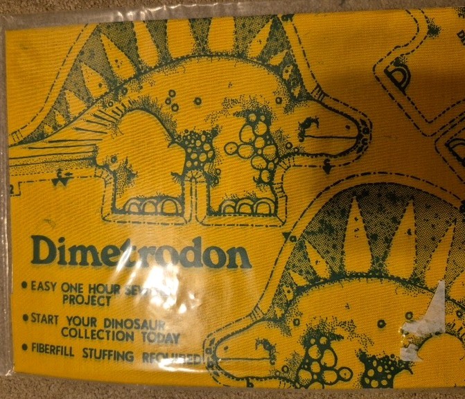 Vintage 1981 Cut & Sew Dimetrodon Dinosaur