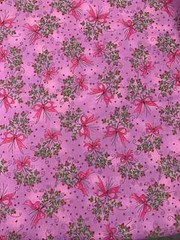 Purple Bow Bouquet Cotton Fabric Vintage 90’s OOP Kari Pearson