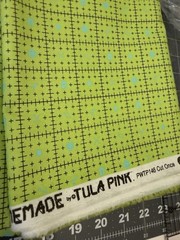 1/2 YARD CUT ONCE HOMEMADE GREEN SEWING Cotton Quilt CRAFT Fabric Tula Pink
