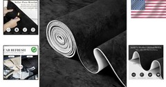 Luxurious Black Suede Headliner Fabric 96″ L x 60″ W for Elegant Car Interiors