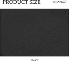 6 Pcs 18 X 21 Inches Cotton Fabric Precut Quilting Fabric Bundles Solid Colors Q