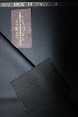 100% MERINO WOOL SUITING FABRIC in “Polynesian Blue” = MADE IN ENGLAND = 3.4 m.