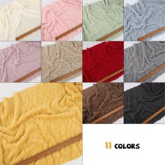 Thickend Jacquard Flannel Fabric for Pajama Soft Warm Blanket Cushion DIY Sewing