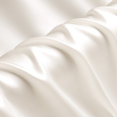 White 100% Pure Mulberry Silk Fabric by the Yard