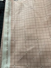 Set Of 3 Half Yard Pieces Figo Fabrics Serenity Grid Green Gray Pink