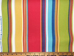 6 Yds Richloom Solarium Covert Stripe Fiesta 54″ Wide 100% Polyester Outdoor