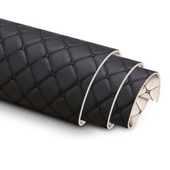 Soft Quilted Faux Leather Fabric Foam Backed Auto Upholstery Headliner Material