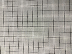 JOANNS WOOL BLEND SUITING MATERIAL LT GREY CHECK PLAID CLASSIC SPORTSWEAR BTYNWT